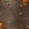 Natural Crystal Scepter Wiccan Wand Magic Altar Ornament Vintage Fairy Wood Stick Props Accessories Handmade Unique Jewelry Gift - Hair Jewelry