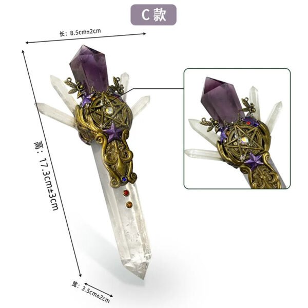 Crystal Wands: Hand-Carved Natural Amethyst Unlock The Magick