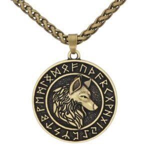 viking-bronze-60cm-viking-rune-wolf-necklace-12830194434114 Viking Bronze / 60cm Viking Rune Wolf Necklace