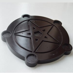 wood-Altar-candle-holders-Pentagram-wooden-Candlestick-with-Pentaclel-plate-light-holders-Wicca-witchcraft-supplies-Board wood Altar candle holders Pentagram wooden Candlestick with Pentaclel plate light holders Wicca witchcraft supplies Board Game