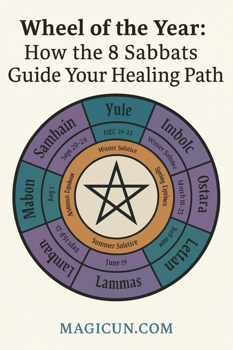 Select Wheel of the Year: How the 8 Sabbats Guide Your Healing Path Wheel of the Year: How the 8 Sabbats Guide Your Healing Path